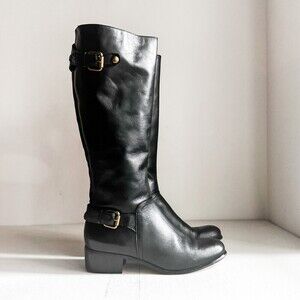 Corso Como Black Leather Riding Boots 7M